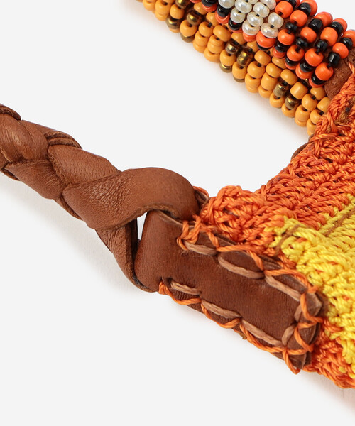 Bshop（ビショップ）の「en shalla | ハンドクロシェ 2WAYハンドバッグ WOMEN（バックパック/リュック・レディース・イエロー系その他/グリーン系その他・ONE）」の7枚目の写真