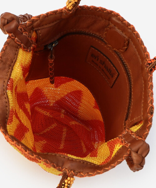 Bshop（ビショップ）の「en shalla | ハンドクロシェ 2WAYハンドバッグ WOMEN（バックパック/リュック・レディース・イエロー系その他/グリーン系その他・ONE）」の8枚目の写真