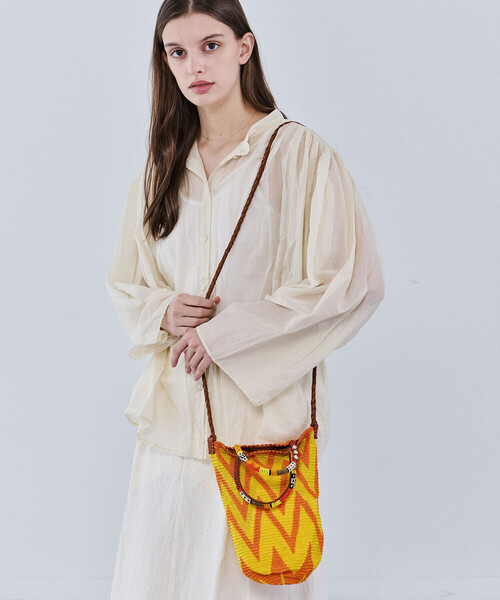 Bshop（ビショップ）の「en shalla | ハンドクロシェ 2WAYハンドバッグ WOMEN（バックパック/リュック・レディース・イエロー系その他/グリーン系その他・ONE）」の11枚目の写真