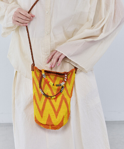 Bshop（ビショップ）の「en shalla | ハンドクロシェ 2WAYハンドバッグ WOMEN（バックパック/リュック・レディース・イエロー系その他/グリーン系その他・ONE）」の12枚目の写真