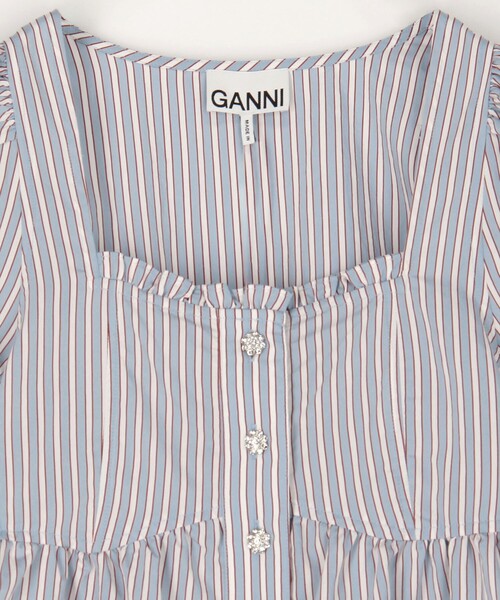 GANNI(ガニー)Yarn Dyed Stripe Blouse 2025春夏 GANNI(ガニー)Yarn Dyed Stripe Blouse 2025春夏 GANNI(ガニー