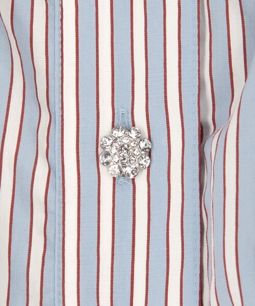 GANNI（ガニー）の「GANNI/ガニー Yarn Dyed Stripe Blouse / W0311