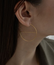 金属アレルギー対応 オープンサークルラインピアス