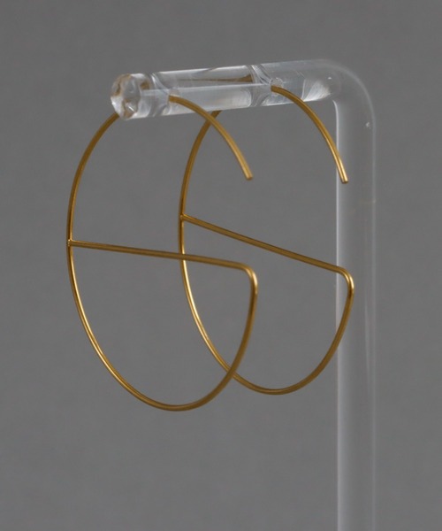 abaskdesign（アバスクデザイン）の「金属アレルギー対応 オープンサークルラインピアス（ピアス（両耳用）・レディース・ゴールド・FREE）」の14枚目の写真