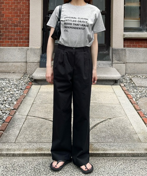 LE MORE(リモア)の「マルチロゴプリントTシャツ(Tシャツ/カットソー・レディース・グレー/アイボリー・FREE)」の11枚目の写真