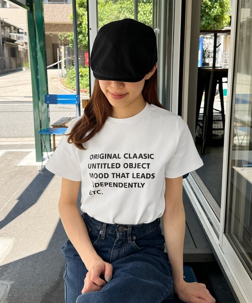 LE MORE(リモア)の「マルチロゴプリントTシャツ(Tシャツ/カットソー・レディース・グレー/アイボリー・FREE)」の12枚目の写真