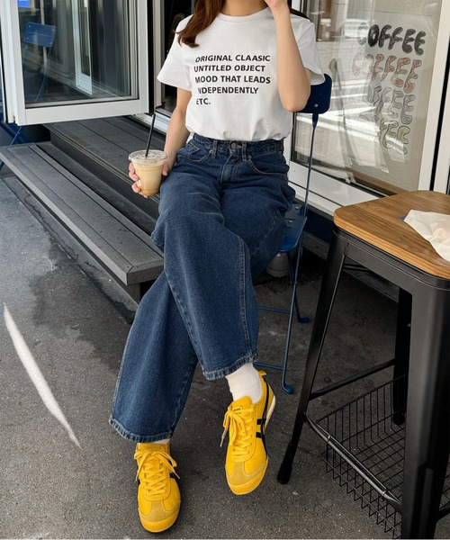 LE MORE(リモア)の「マルチロゴプリントTシャツ(Tシャツ/カットソー・レディース・グレー/アイボリー・FREE)」の13枚目の写真
