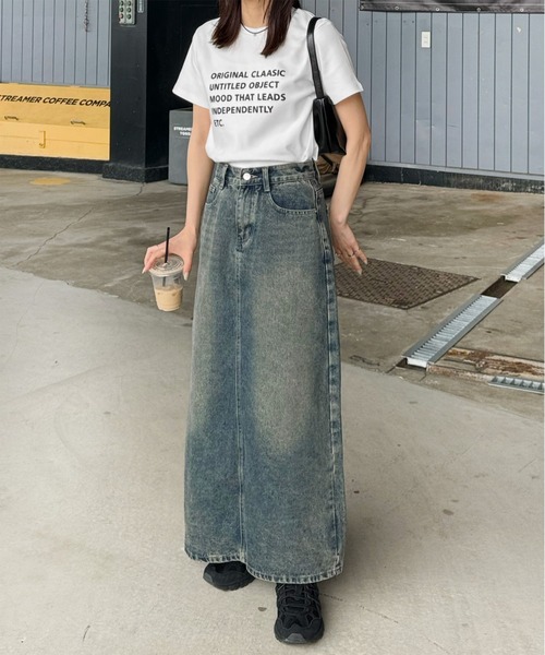 LE MORE(リモア)の「マルチロゴプリントTシャツ(Tシャツ/カットソー・レディース・グレー/アイボリー・FREE)」の17枚目の写真