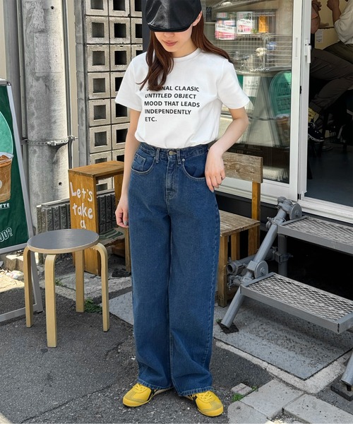 LE MORE(リモア)の「マルチロゴプリントTシャツ(Tシャツ/カットソー・レディース・グレー/アイボリー・FREE)」の20枚目の写真