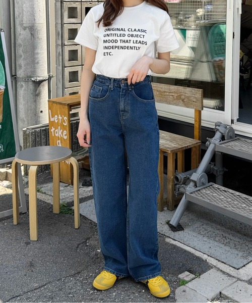 LE MORE(リモア)の「マルチロゴプリントTシャツ(Tシャツ/カットソー・レディース・グレー/アイボリー・FREE)」の21枚目の写真