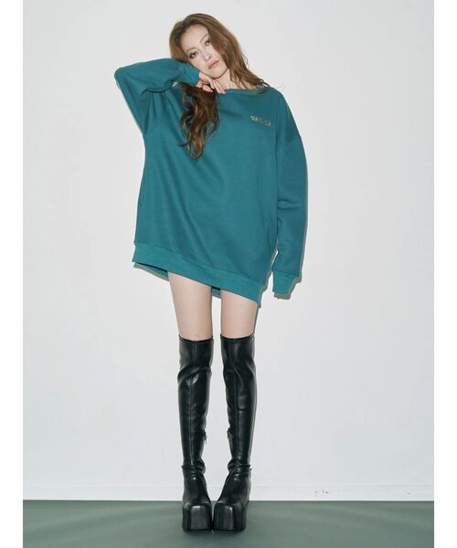 EVRIS（エヴリス）の「プラットフォームニーハイブーツ（ブーツ・レディース・ブラウン/ブラック・SMALL/MEDIUM/LARGE）」の10枚目の写真