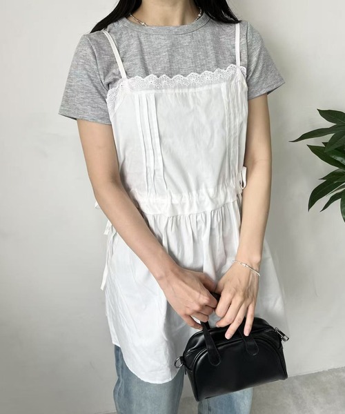 mebole(メボレ)の「サイドリボンミニキャミワンピース(ワンピース・レディース・ホワイト・FREE)」の20枚目の写真