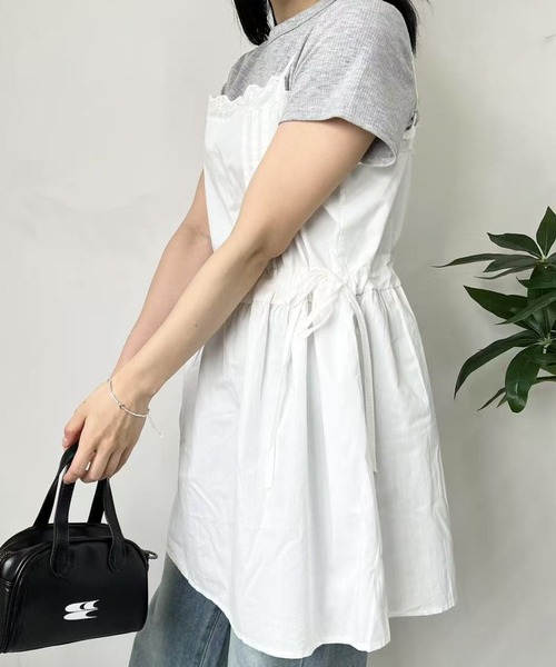 mebole(メボレ)の「サイドリボンミニキャミワンピース(ワンピース・レディース・ホワイト・FREE)」の16枚目の写真