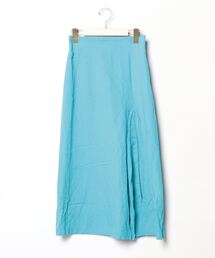 block check & flower flared skirt 〈レトロ古着 一松模様&花柄