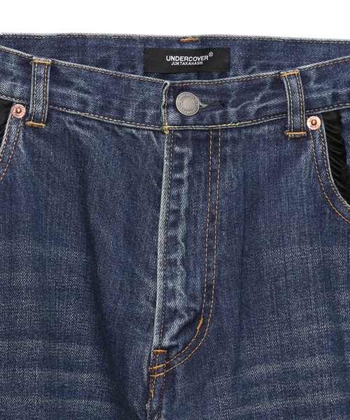 UNDERCOVER（アンダーカバー）の「UC2E8502（デニムパンツ・レディース・インディゴブルー/ブラック・1/2）」の4枚目の写真