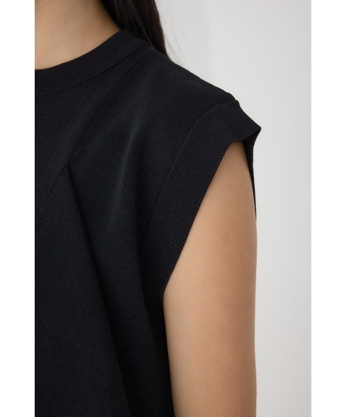 PLUS(プラス)の「【PLUS】アシンメトリードレープニットベスト(ベスト・レディース・ブラック/グレー系その他/ブラック系その他・FREE)」の12枚目の写真