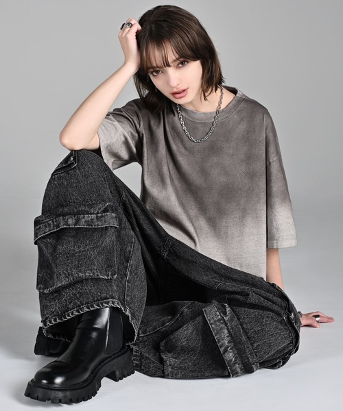 ADRER（アドラー）の「-High-End Line- Oversized 6design Tee / ハイエンドラインオーバーサイズ6デザインT（Tシャツ/カットソー・メンズ・ブラック系1/ブラック系2/ブラック系3/ブラック系4/グレー系1/グレー系2・S/M/L/XS）」の19枚目の写真