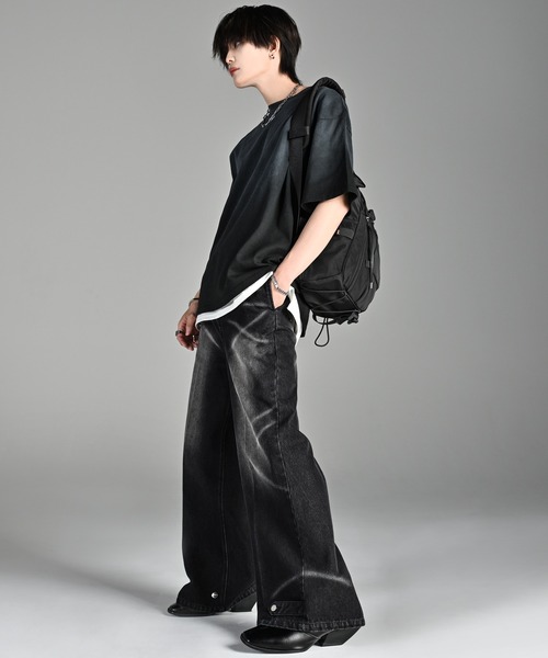 ADRER（アドラー）の「-High-End Line- Oversized 6design Tee / ハイエンドラインオーバーサイズ6デザインT（Tシャツ/カットソー・メンズ・ブラック系1/ブラック系2/ブラック系3/ブラック系4/グレー系1/グレー系2・S/M/L/XS）」の9枚目の写真