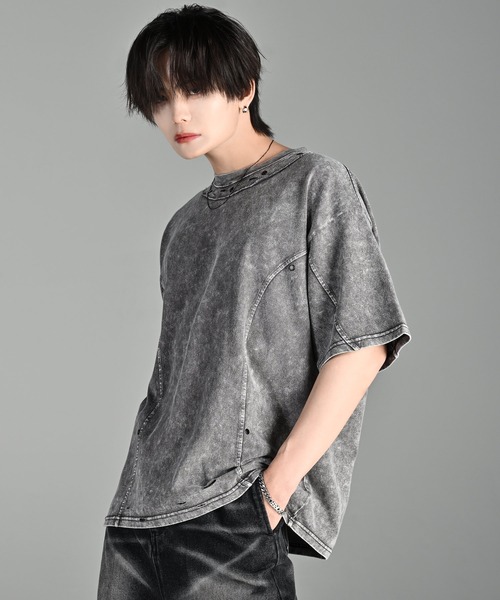 ADRER（アドラー）の「-High-End Line- Oversized 6design Tee / ハイエンドラインオーバーサイズ6デザインT（Tシャツ/カットソー・メンズ・ブラック系1/ブラック系2/ブラック系3/ブラック系4/グレー系1/グレー系2・S/M/L/XS）」の22枚目の写真