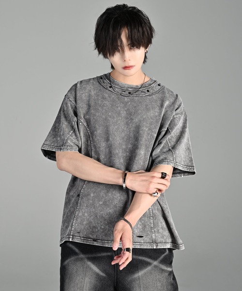 ADRER（アドラー）の「-High-End Line- Oversized 6design Tee / ハイエンドラインオーバーサイズ6デザインT（Tシャツ/カットソー・メンズ・ブラック系1/ブラック系2/ブラック系3/ブラック系4/グレー系1/グレー系2・S/M/L/XS）」の21枚目の写真