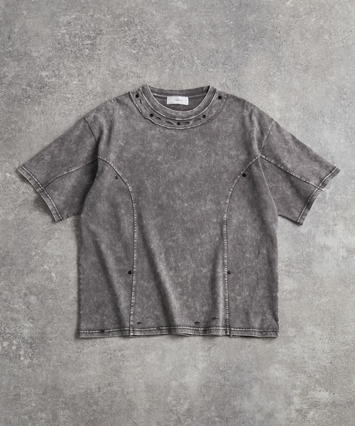 ADRER（アドラー）の「-High-End Line- Oversized 6design Tee / ハイエンドラインオーバーサイズ6デザインT（Tシャツ/カットソー・メンズ・ブラック系1/ブラック系2/ブラック系3/ブラック系4/グレー系1/グレー系2・S/M/L/XS）」の20枚目の写真