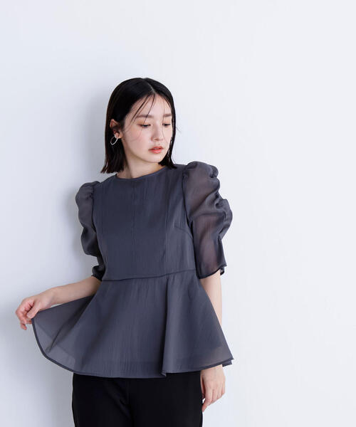 【新品】NATURAL BEAUTY BASIC ペプラム シャツ 楽天市場】【SALE／30%OFF】《WEB限定商品》バンドカラー