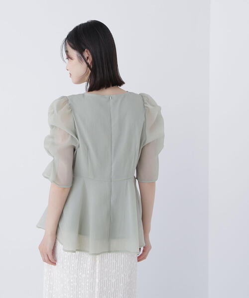 【新品】NATURAL BEAUTY BASIC ペプラム シャツ 楽天市場】ボートネックペプラム半袖ブラウス N. Natural Beauty