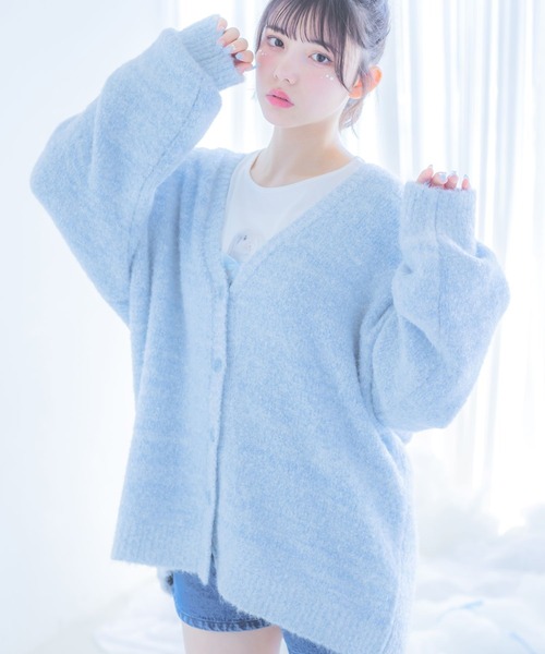 repipi armario（レピピ アルマリオ）の「【girly line】トキメキデニムキュロット（デニムパンツ・キッズ・ブルー/ブラック・MEDIUM/LARGE/SMALL）」の17枚目の写真