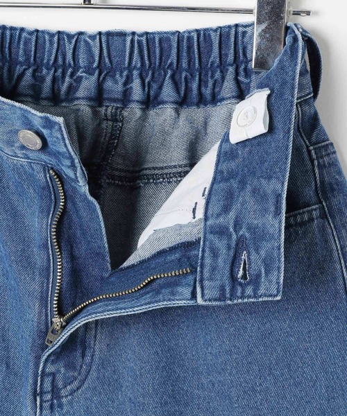 repipi armario（レピピ アルマリオ）の「【girly line】トキメキデニムキュロット（デニムパンツ・キッズ・ブルー/ブラック・MEDIUM/LARGE/SMALL）」の12枚目の写真