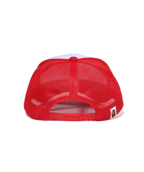 A BATHING APE（アベイシングエイプ）の「GO APE POINTER COLLEGE MESH CAP BAPEC（キャップ・メンズ・ブラック/レッド/ネイビー・FREE）」の9枚目の写真