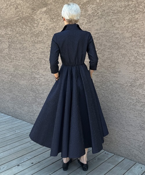 JENNE(ジェンヌ)の「ジャガードフィット&フレアワンピース(ワンピース・レディース・ブラック/ホワイト/ネイビー・SMALL/MEDIUM/LARGE/X-LARGE)」の16枚目の写真