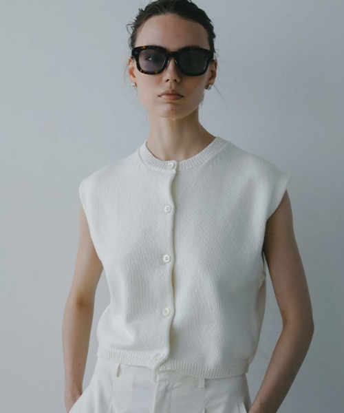 ETRE TOKYO 25SS リリヤーンニットタンクトップ リリヤーンニットタンクトップ(F OFF WHITE): トップス │ ETRE
