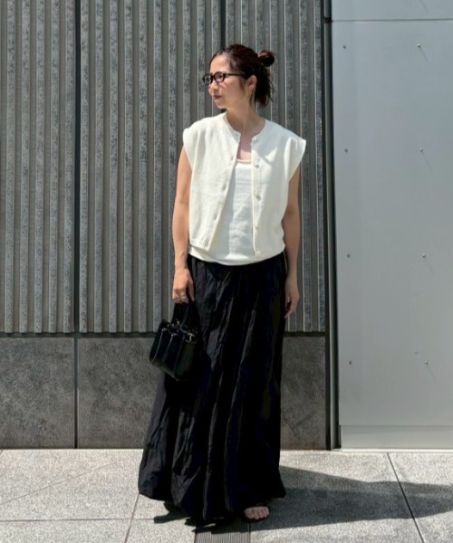 ETRE TOKYO 25SS リリヤーンニットタンクトップ リリヤーンニットタンクトップ(F OFF WHITE): トップス │ ETRE
