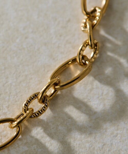 ear PAPILLONNER（イアパピヨネ）の「《金属アレルギー対応/ステンレス》アズキチェーンブレスレット（ブレスレット・レディース・シルバー/ゴールド・FREE）」の6枚目の写真