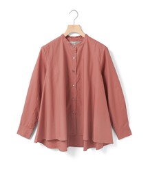 Theory ウォッシャブル バンドカラー シャツ　ブラウス　ピンク Theory ウォッシャブル バンドカラー シャツ ブラウス ピンク