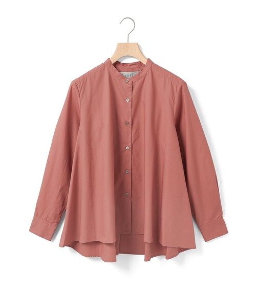 MidiUmi（ミディウミ）の「MidiUmi Aラインバンドカラーシャツ（シャツ/ブラウス・レディース・オフホワイト/ピンク/ブラック/ライトブルー/ネイビー・FREE）」の5枚目の写真