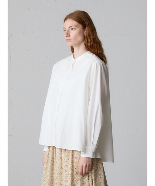 MidiUmi（ミディウミ）の「MidiUmi Aラインバンドカラーシャツ（シャツ/ブラウス・レディース・オフホワイト/ピンク/ブラック/ライトブルー/ネイビー・FREE）」の18枚目の写真
