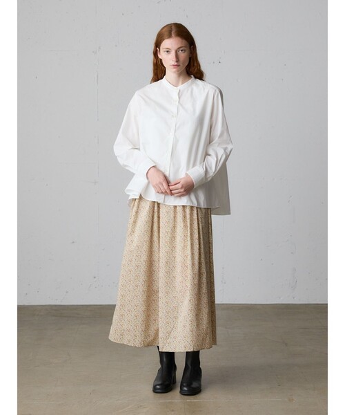 MidiUmi（ミディウミ）の「MidiUmi Aラインバンドカラーシャツ（シャツ/ブラウス・レディース・オフホワイト/ピンク/ブラック/ライトブルー/ネイビー・FREE）」の11枚目の写真