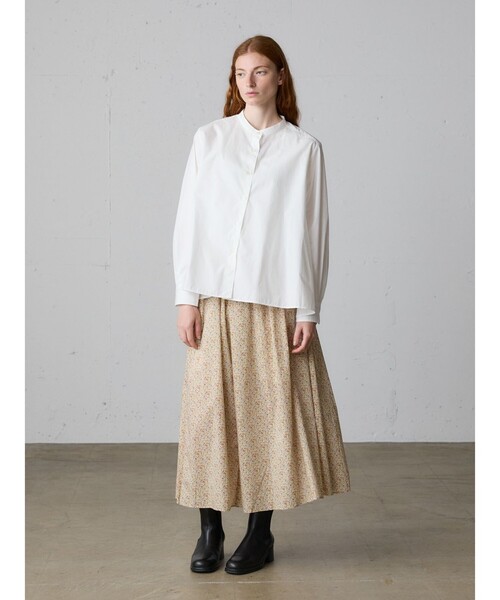 MidiUmi（ミディウミ）の「MidiUmi Aラインバンドカラーシャツ（シャツ/ブラウス・レディース・オフホワイト/ピンク/ブラック/ライトブルー/ネイビー・FREE）」の14枚目の写真