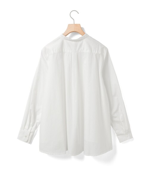 MidiUmi（ミディウミ）の「MidiUmi Aラインバンドカラーシャツ（シャツ/ブラウス・レディース・オフホワイト/ピンク/ブラック/ライトブルー/ネイビー・FREE）」の20枚目の写真