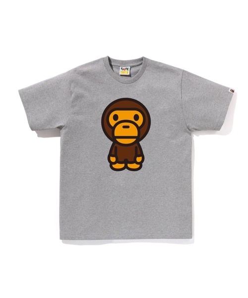 A BATHING APE（アベイシングエイプ）の「BIG BABY MILO TEE（Tシャツ/カットソー・メンズ・ブラック/バーガンディー/ブラウン/ライトグリーン/ネイビー/ホワイト/グレー/ブルー・LARGE/XX-LARGE/XXX-LARGE/X-LARGE/SMALL/MEDIUM）」の3枚目の写真