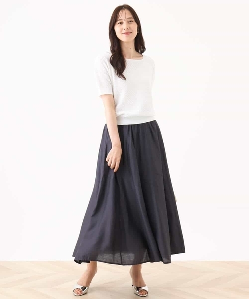 シルキーローンフレアースカート/洗える/WEB限定（スカート）｜OFUON