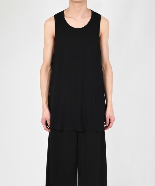 LAD MUSICIAN（ラッドミュージシャン）の「RIB BIG TANK TOP（タンクトップ・メンズ・アッシュグレー/ブラック・FREE）」の3枚目の写真