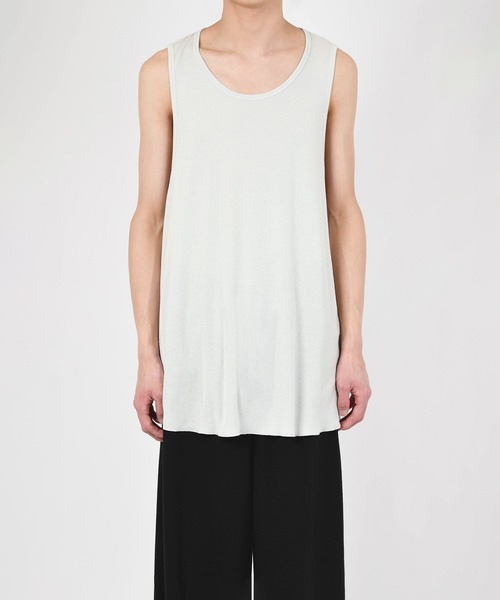 LAD MUSICIAN（ラッドミュージシャン）の「RIB BIG TANK TOP（タンクトップ・メンズ・アッシュグレー/ブラック・FREE）」の5枚目の写真