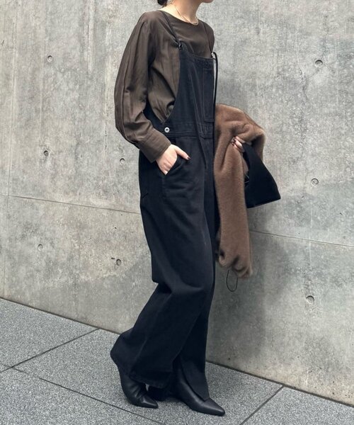 GALLARDAGALANTE（ガリャルダガランテ）の「ビスチェレイヤードシャツ（シャツ/ブラウス・レディース・ベージュ/ブラウン/ブラック/チャコールグレー/ピンク・FREE）」の9枚目の写真