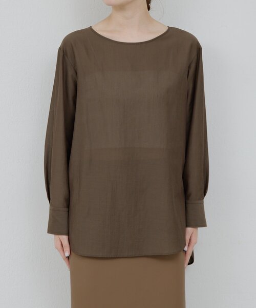 GALLARDAGALANTE（ガリャルダガランテ）の「ビスチェレイヤードシャツ（シャツ/ブラウス・レディース・ベージュ/ブラウン/ブラック/チャコールグレー/ピンク・FREE）」の17枚目の写真