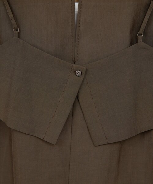 GALLARDAGALANTE（ガリャルダガランテ）の「ビスチェレイヤードシャツ（シャツ/ブラウス・レディース・ベージュ/ブラウン/ブラック/チャコールグレー/ピンク・FREE）」の22枚目の写真