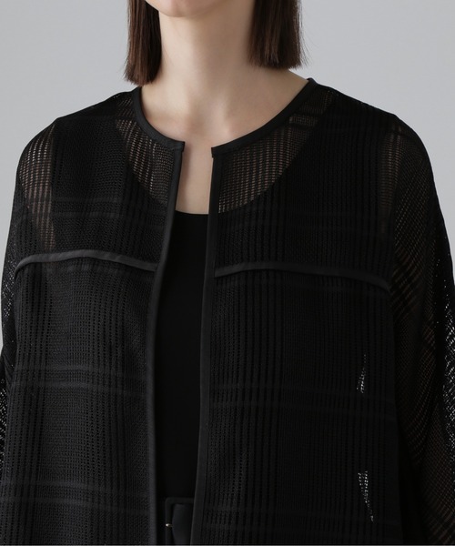 スクエアチェックレノクロス レースジャケット スクエアチェックレノクロス レースジャケット(508280457)｜阪急百貨店