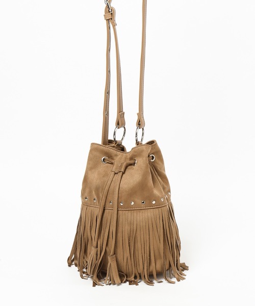 PAGEBOY（ページボーイ）の「スウェードフリンジキンチャク（ショルダーバッグ・レディース・ベージュ/オフホワイト・FREE）」の11枚目の写真