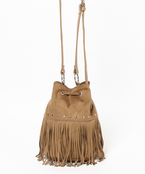 PAGEBOY（ページボーイ）の「スウェードフリンジキンチャク（ショルダーバッグ・レディース・ベージュ/オフホワイト・FREE）」の13枚目の写真